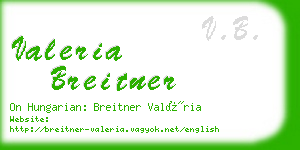 valeria breitner business card